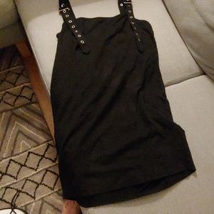 A short black punk rock dress